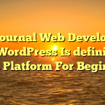 Live journal Web Developers : Why WordPress Is definitely a Good Platform For Beginners